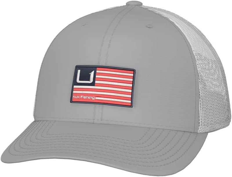 HUK Store Mens Trucker Hat, Anti-Glare Snapback Fishing Hat for Men - Image 1